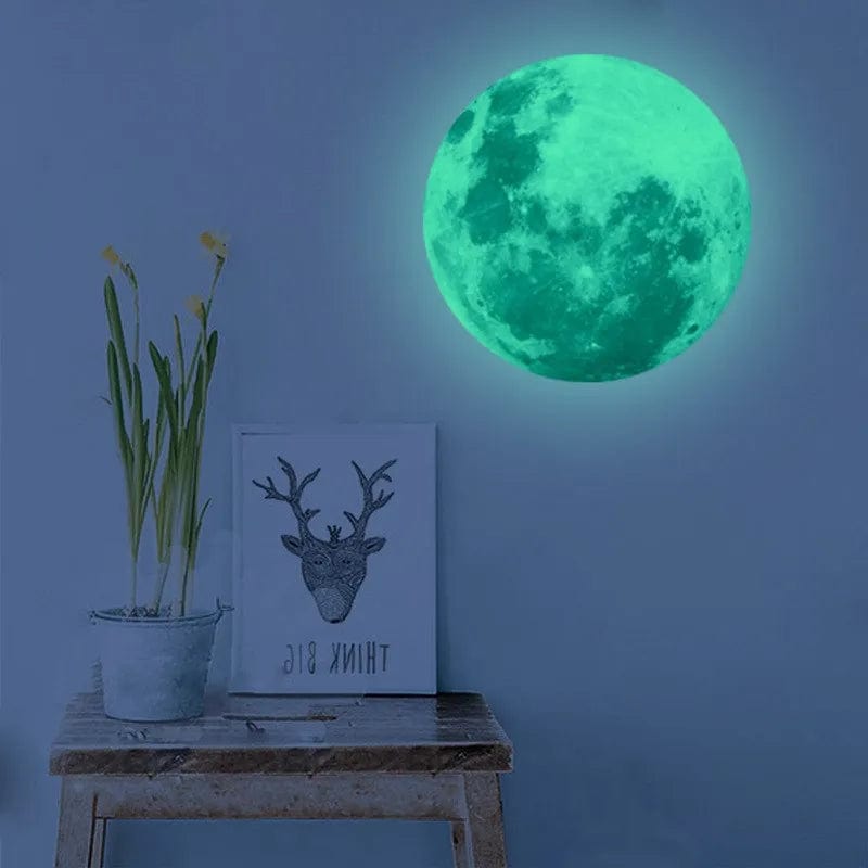 Autocollant Mural Chambre Bebe Lune (5cm) boudechoux