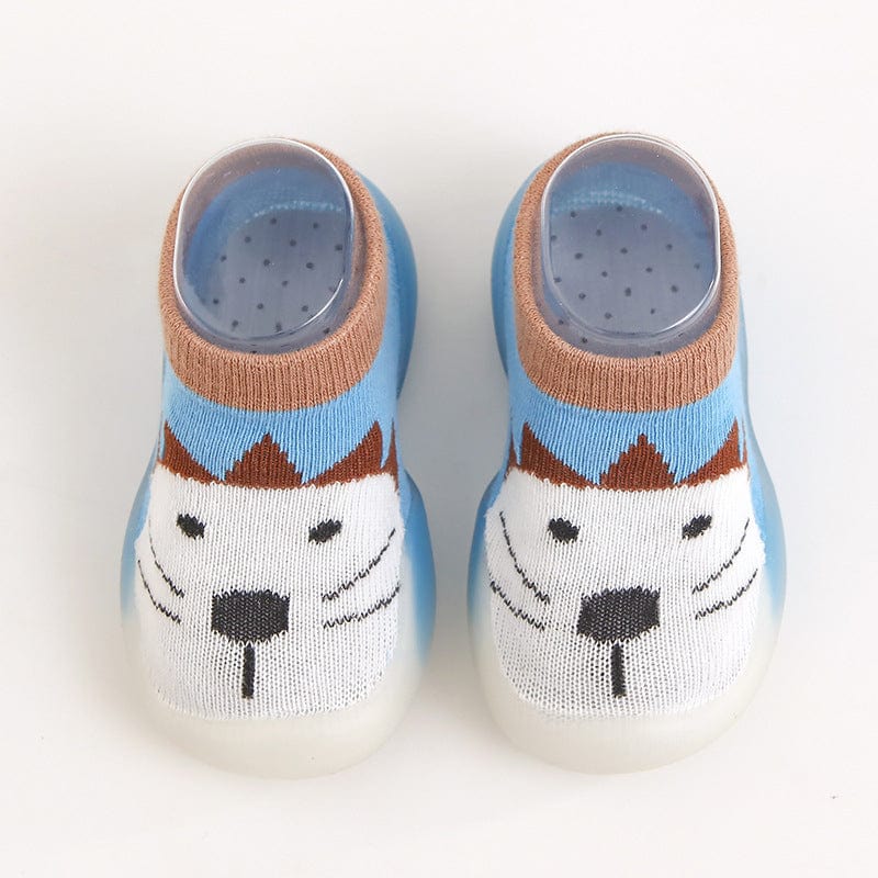 Chaussons Antiderapants pour bebe Chat Bleu / 18-19 Ma boutique