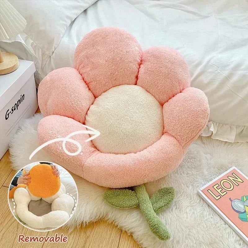 Coussin de chaise doux en forme de fleur boudechoux