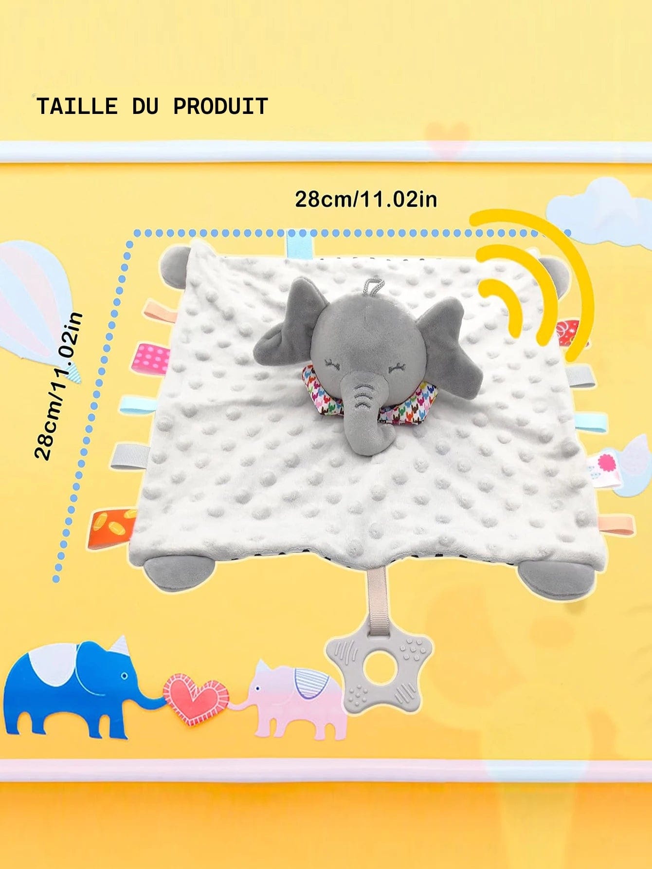 Doudou éléphant Boudechoux
