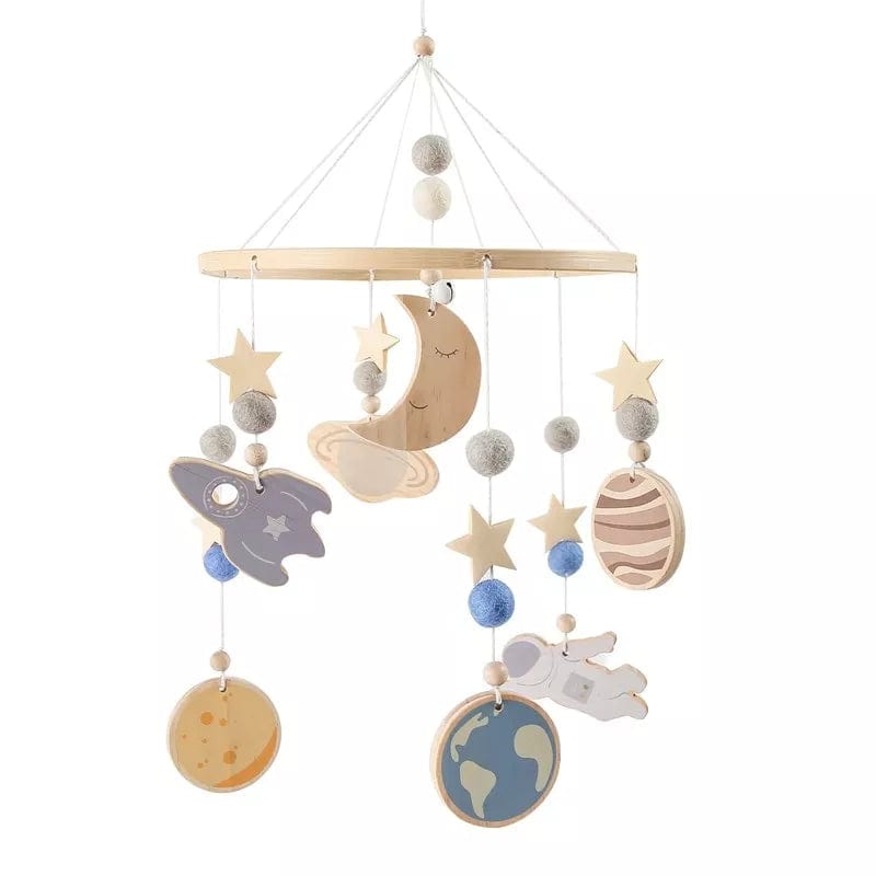 Hochet en Bois Musical pour Bébé Astonaute boudechoux