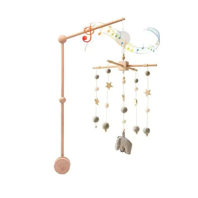 Hochet en Bois Musical pour Bébé boudechoux
