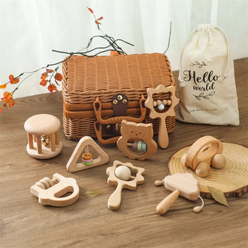 Hochets en Bois Montessori boudechoux