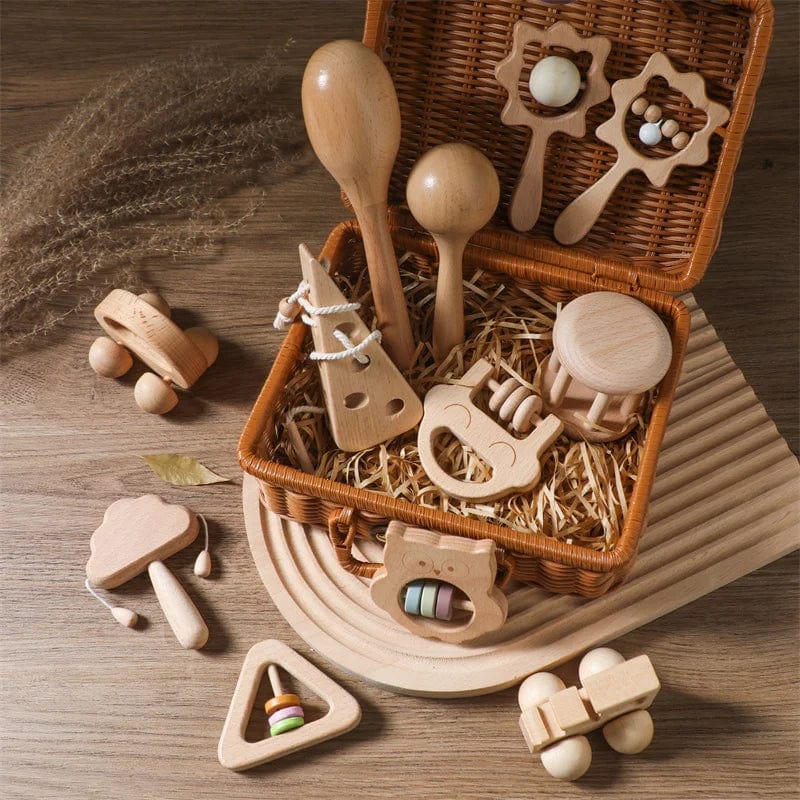 Hochets en Bois Montessori boudechoux