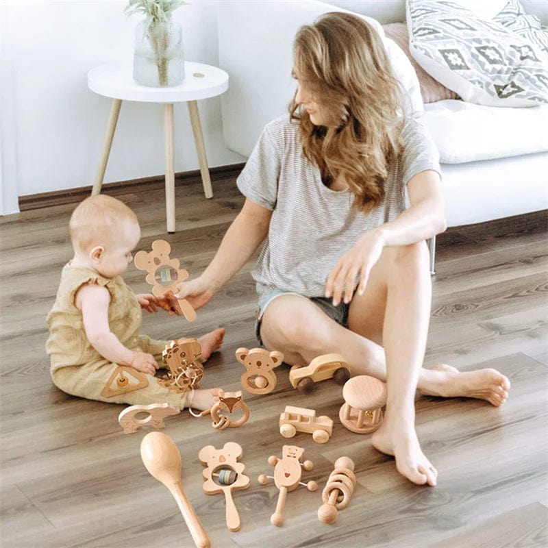 Hochets en Bois Montessori boudechoux