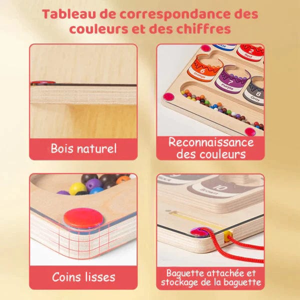 Jeu montessori couleur boudechoux