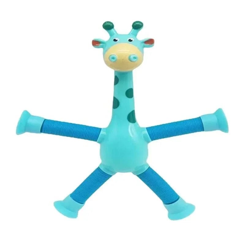 JOUET GIRAFE TÉLESCOPIQUE Bleu boudechoux