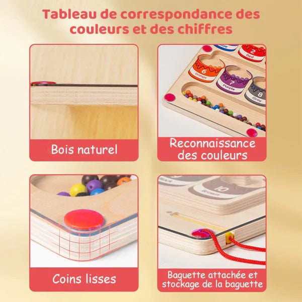 Labyrinthe magnétique de couleurs et de nombres boudechoux