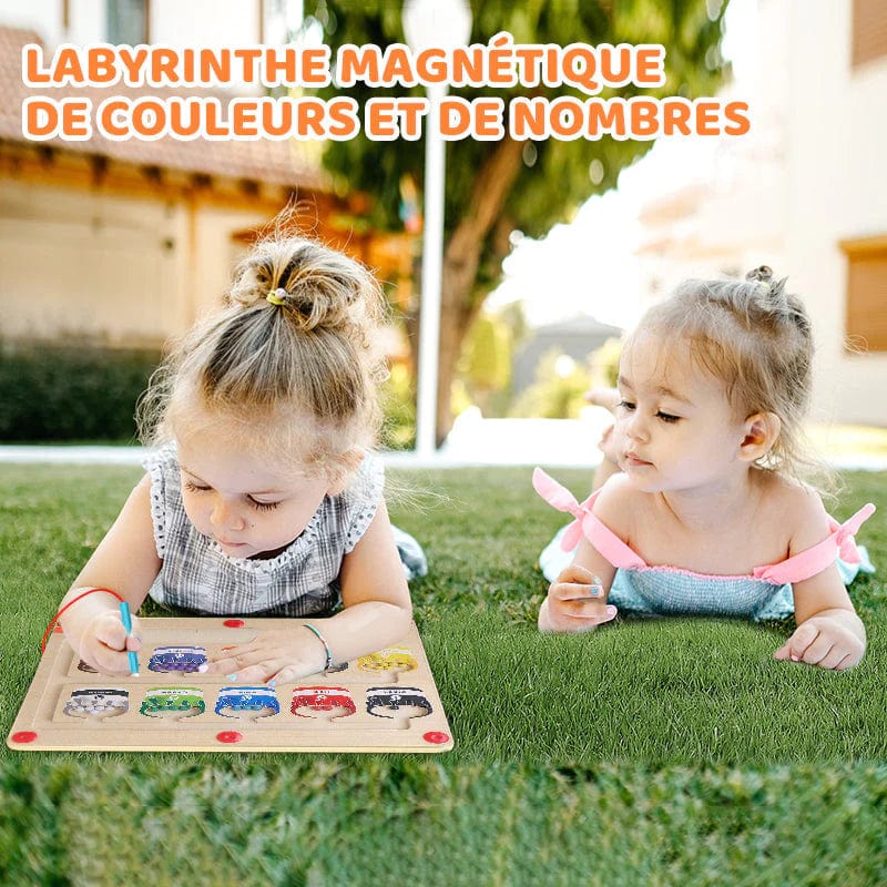 Labyrinthe magnétique de couleurs et de nombres boudechoux