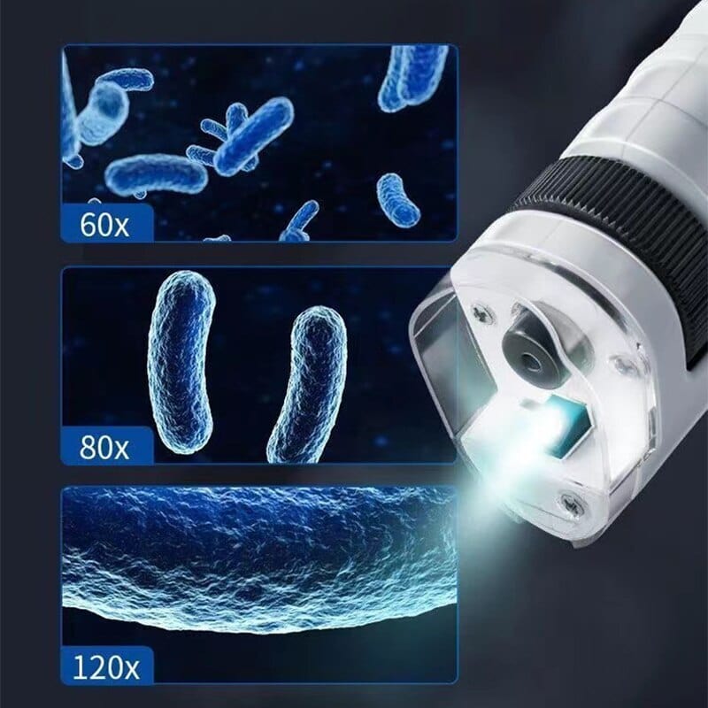 Mini Microscope de Laboratoire Portable avec lumière LED pour enfant boudechoux