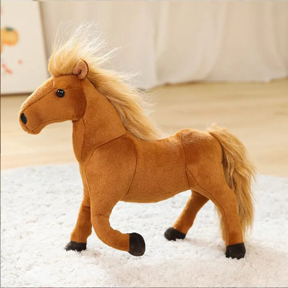 Peluche Cheval Marron Boudechoux