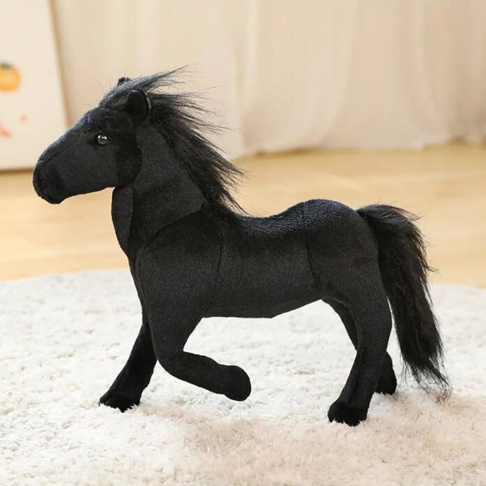 Peluche Cheval Noir Boudechoux