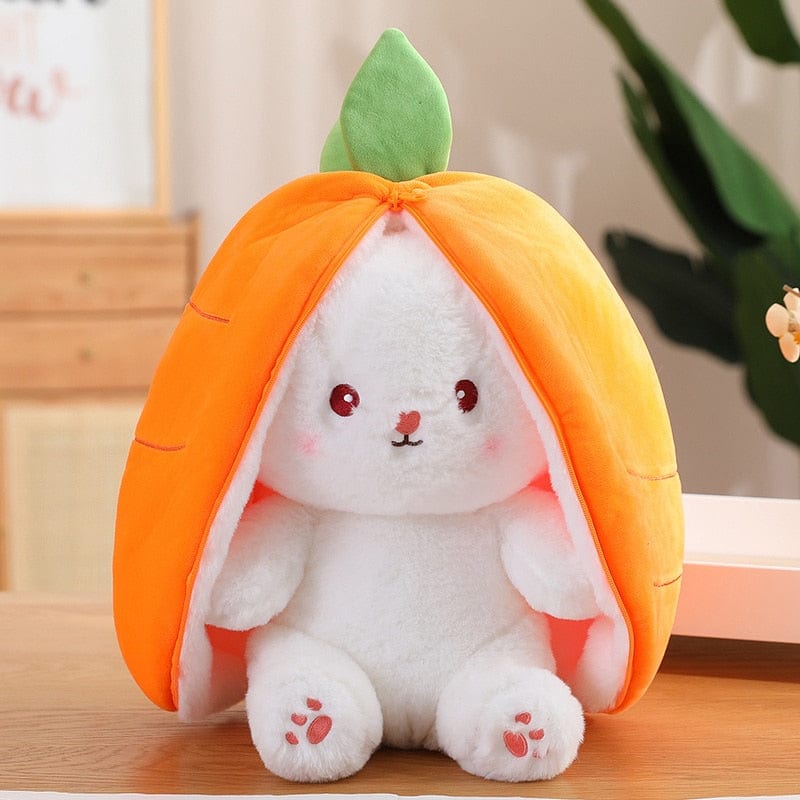 Peluche Lapin Câline et Réconfortante 18cm / Lapin Carotte boudechoux