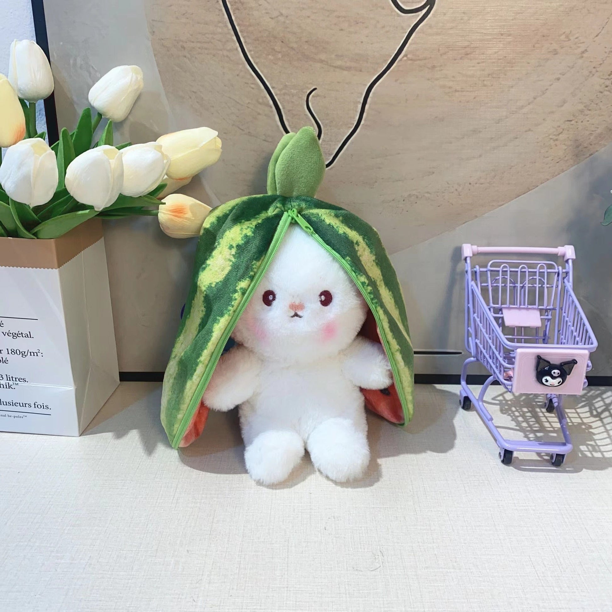 Peluche Lapin Câline et Réconfortante boudechoux
