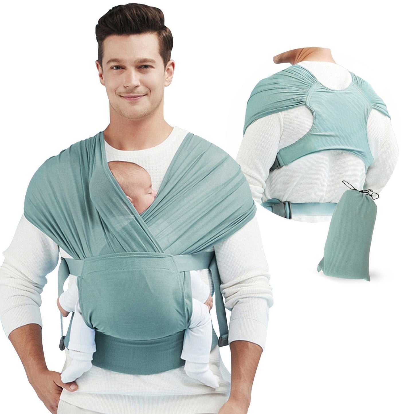 Porte-bébé réglable Vert boudechoux