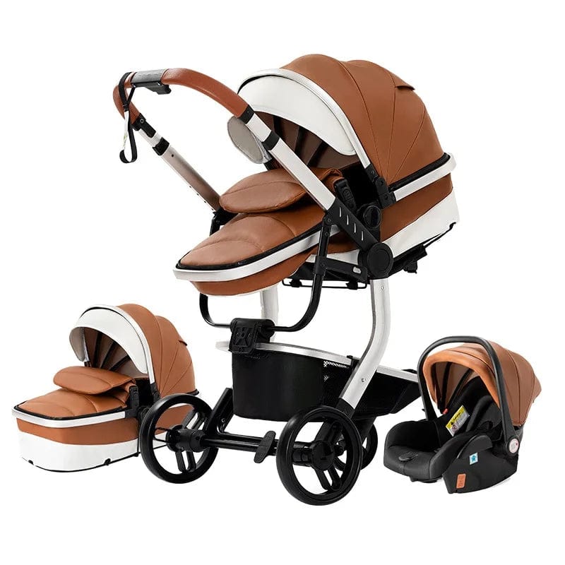 Poussette 3 en 1 pour nouveau-né Violet boudechoux
