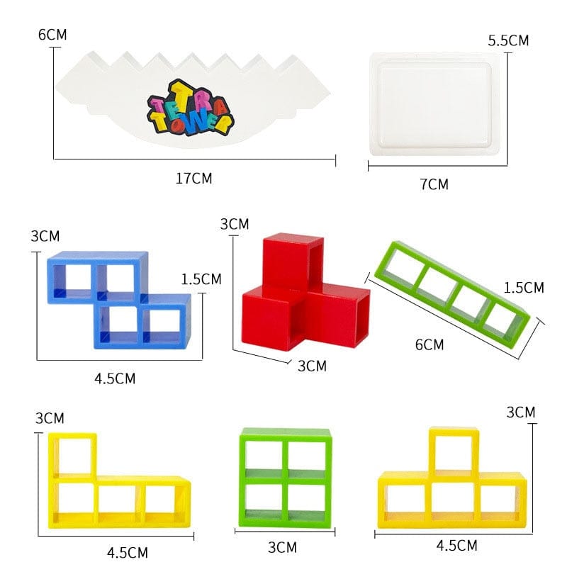 Puzzle de la tour tetris pour enfants boudechoux