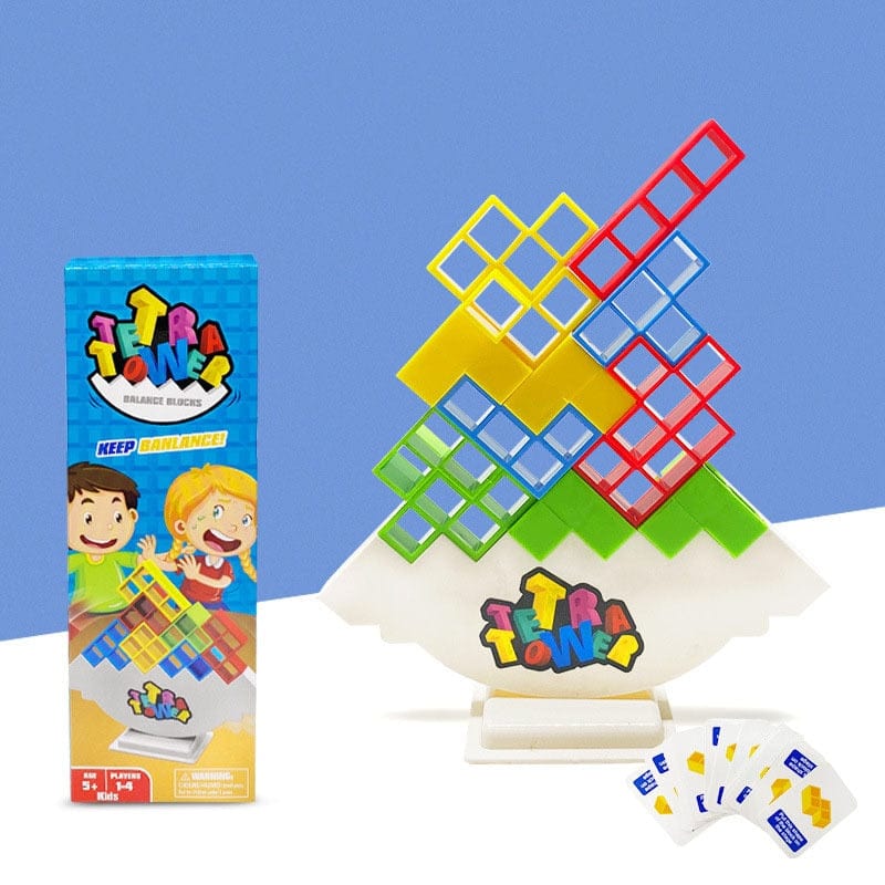 Puzzle de la tour tetris pour enfants boudechoux