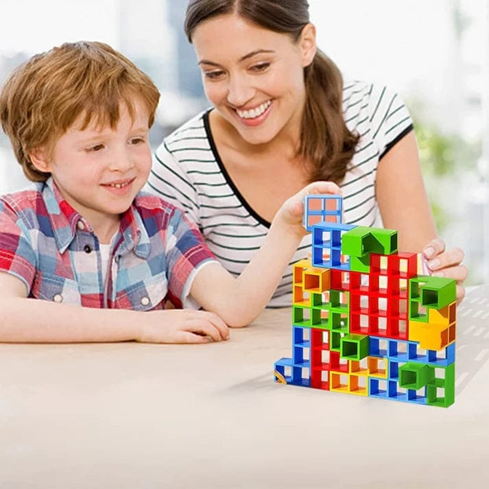 Puzzle de la tour tetris pour enfants boudechoux