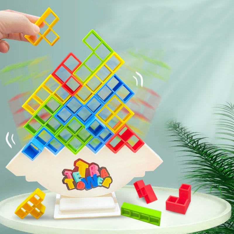 Puzzle de la tour tetris pour enfants boudechoux