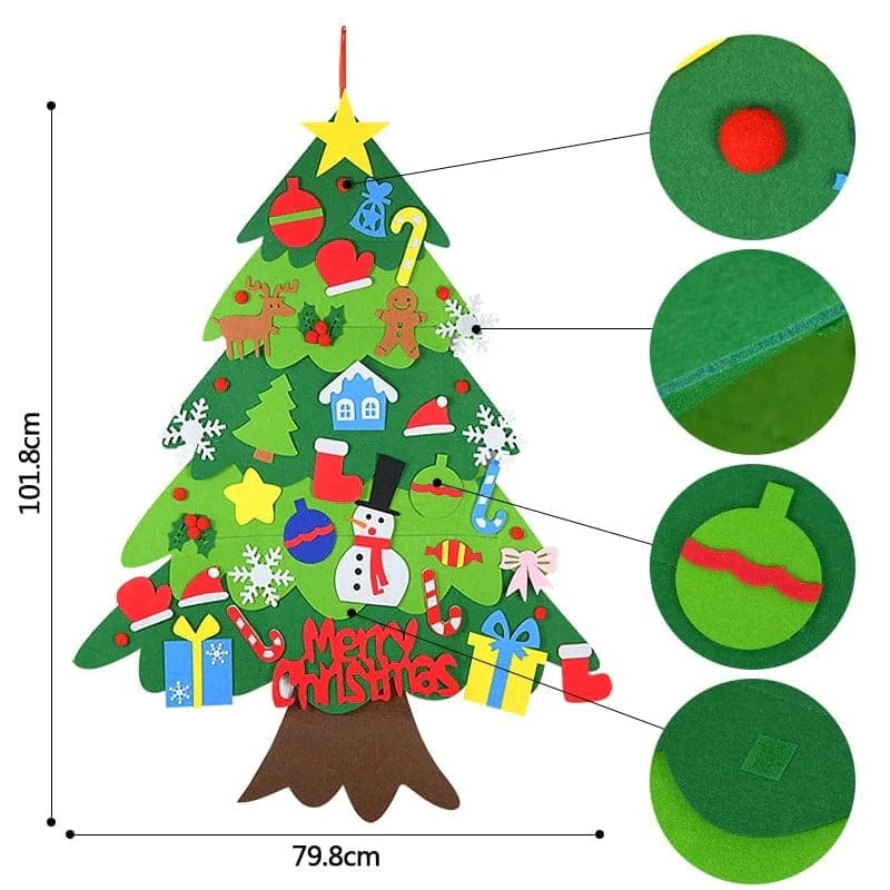 Sapin Feutrine Montessori Sans LED boudechoux