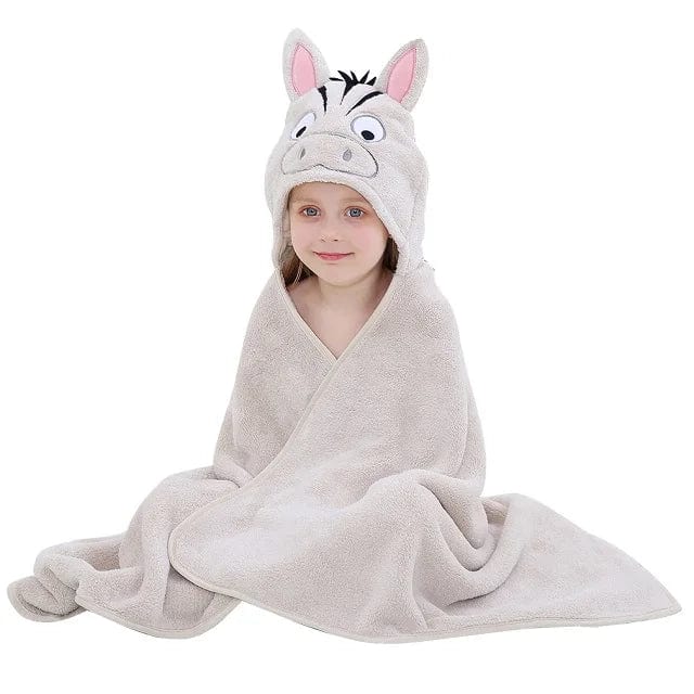 Serviette de Bain a Capuche F - Zebre Boudechoux