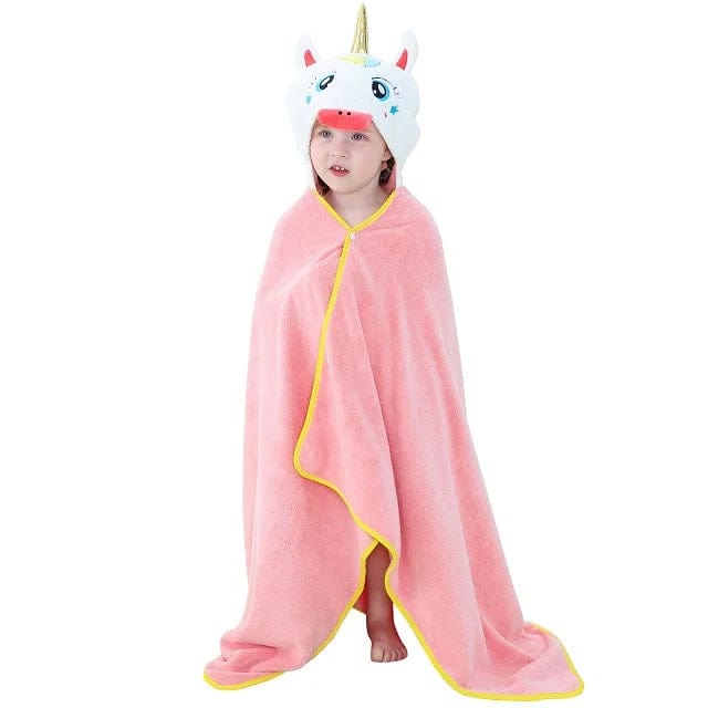 Serviette de Bain a Capuche N - Licorne Boudechoux