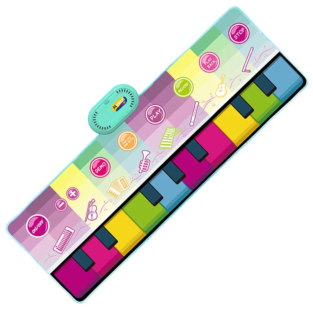 Tapis de Dance Piano Musical pour Enfants B 110x36cm boudechoux