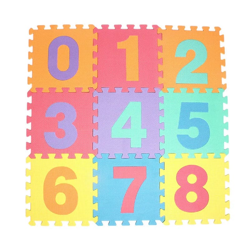 TAPIS PUZZLE BÉBÉ EN MOUSSE 10 Pcs Nombres boudechoux