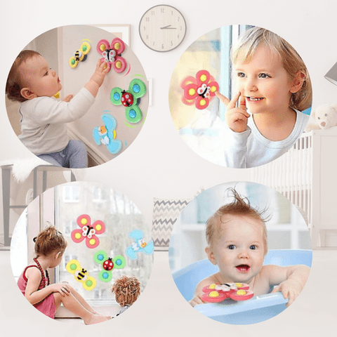 Ventouses d'éveil et éducatives pour bébé Spinners boudechoux