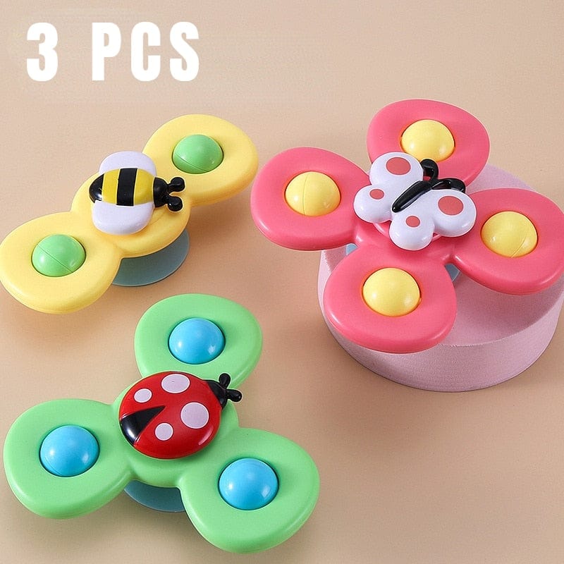 Ventouses d'éveil et éducatives pour bébé Spinners Insect 3PCS boudechoux