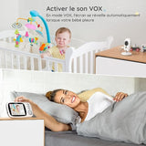 Babyphone Camera et Moniteur sans fil pour bébé boudechoux