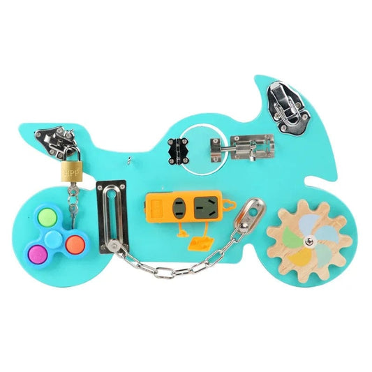 Busy Board Montessori Moto Boudechoux
