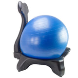 Chaise avec ballon d'équilibre ergonomique Bleu boudechoux