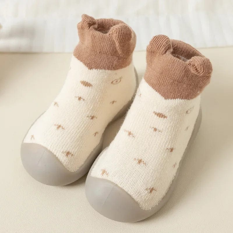 chaussette antidérapante bebe Marron / 12-18 mois Boudechoux