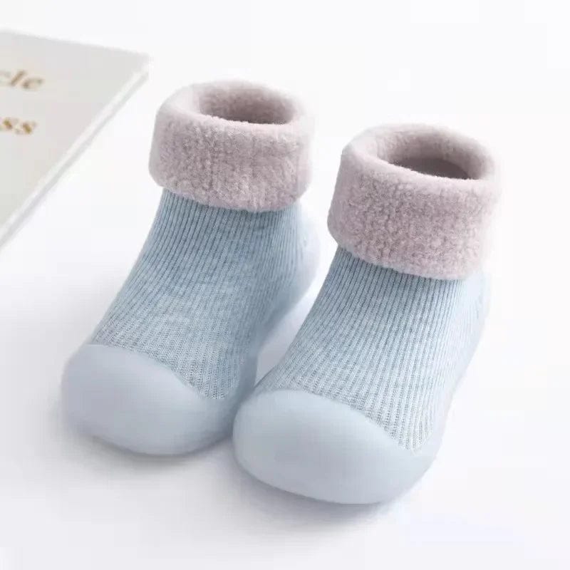 Chaussette Epaisse Bebe Bleu / 0-6 mois Boudechoux
