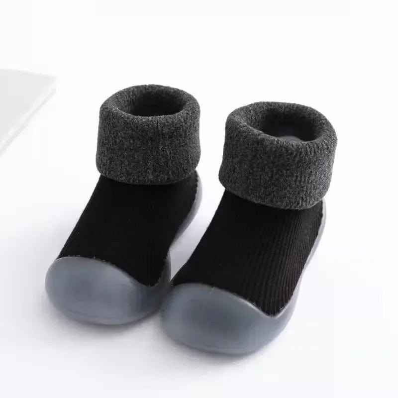 Chaussette Epaisse Bebe Noir / 0-6 mois Boudechoux