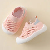 Chausson Pour bebe en Tricot Rose / 0-6 mois Boudechoux