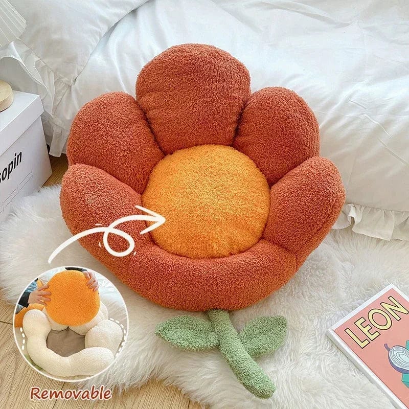 Coussin de chaise doux  en forme de fleur boudechoux