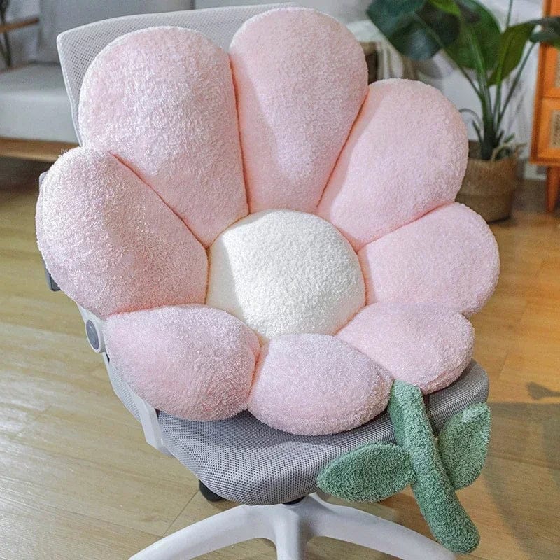 Coussin de chaise doux  en forme de fleur Rose boudechoux