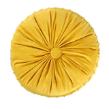 Coussin de Siège Rond  décoration coin lecteur bébé Jaune boudechoux