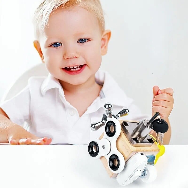 Cube d Activité en Bois Montessori boudechoux