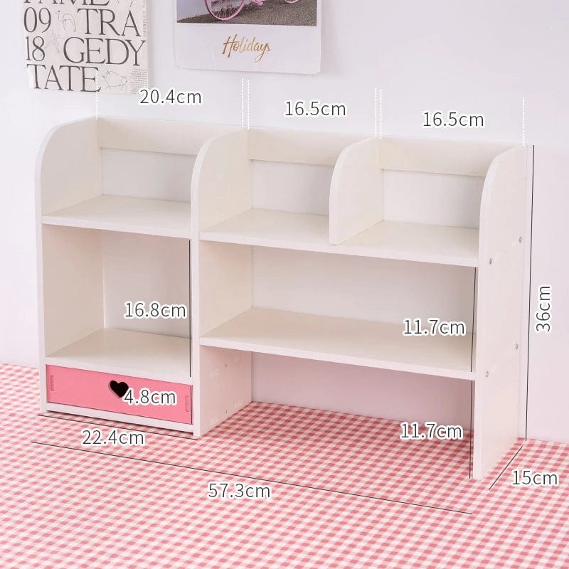 Etagère à livres en bois chambre bébé Rose boudechoux