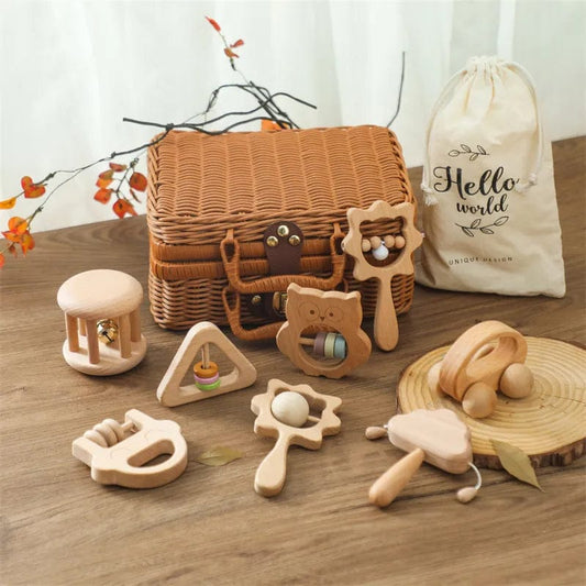 Hochets en Bois Montessori boudechoux