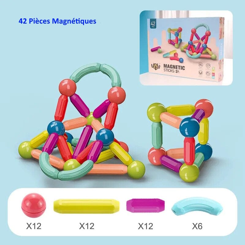 Jeux de Construction Montessori 42 Pièces boudechoux