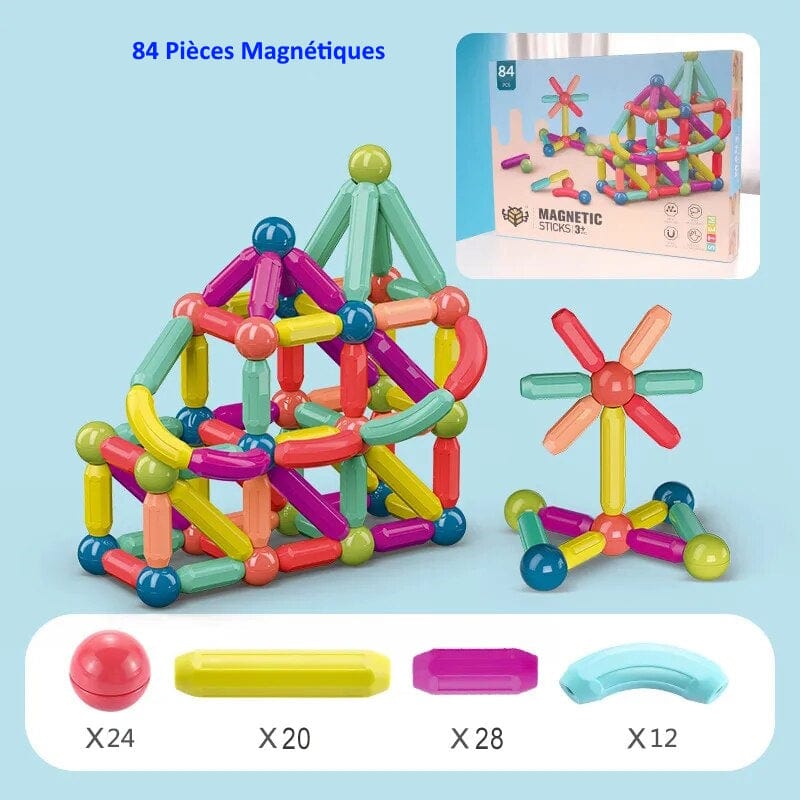 Jeux de Construction Montessori 84 Pièces boudechoux