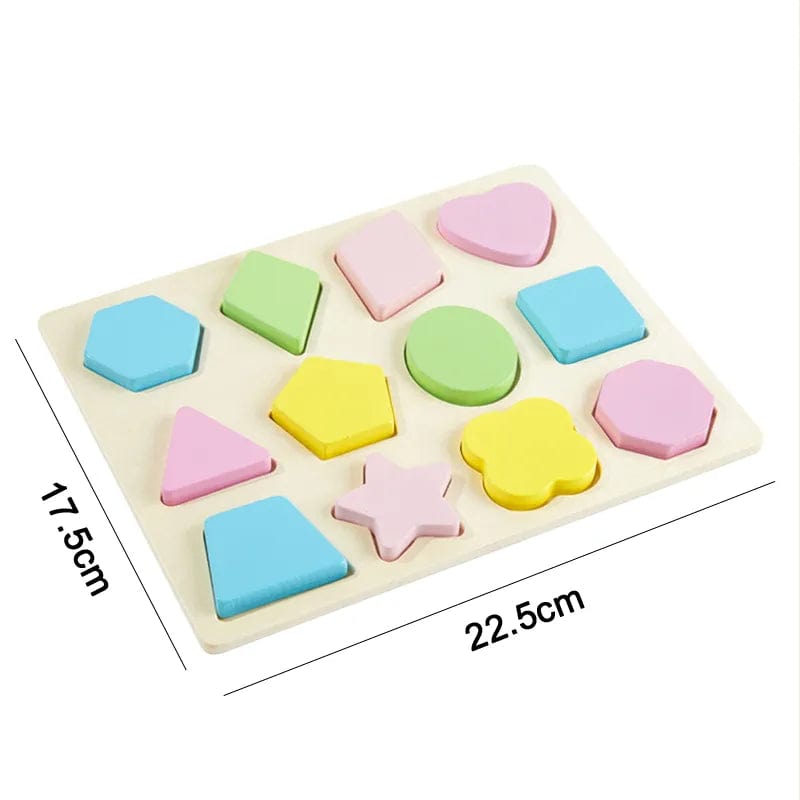 Jeux Montessori Bois Puzzle Géometrie boudechoux