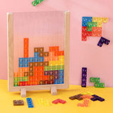 Jouet éducatif Puzzle tetris 3D  BOIS boudechoux