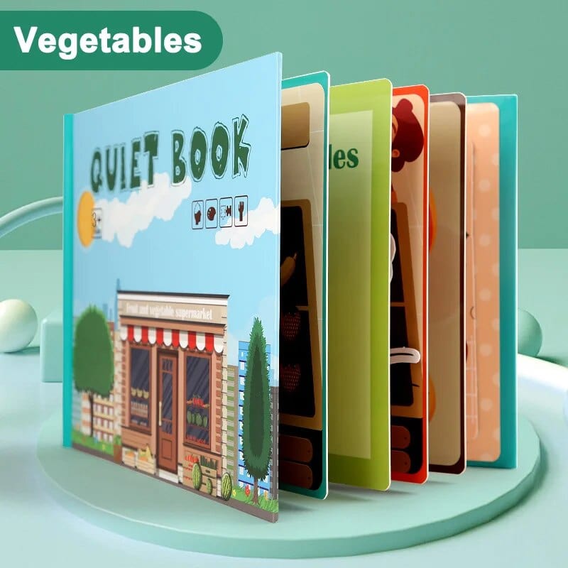 LIVRE  D'APPRENTISSAGE MONTESSORI Légumes boudechoux