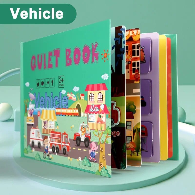 LIVRE  D'APPRENTISSAGE MONTESSORI Vehicules boudechoux